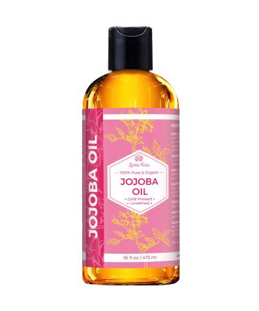 Jojoba Oil by Leven Rose, Pure Cold Pressed Natural Unrefined Moisturizer for Skin Hair and Nails 16 Fl. oz - Buy Online on GoSupps.com