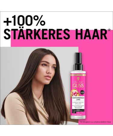 handle Gliss ExpressRepair Conditioner seductively long 2 x 200 ml hair conditioner for seductively long hair conditioner with heat protection for future hair damage 200 ml 2er Pack - Buy Online on GoSupps.com