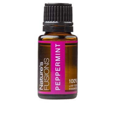 Nature's Fusions Peppermint (Supreme) 100% Pure and Natural Essential Oils Undiluted Therapeutic Grade for Aromatherapy and Topical Use .5 Fl Oz (Pack of 1) (15 mL)