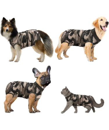 Buy Hipet Recovery Suit for Dogs & Cats - Post-Op Wound Protection Prevent Licking Size L Camouflage - Buy Online on GoSupps.com