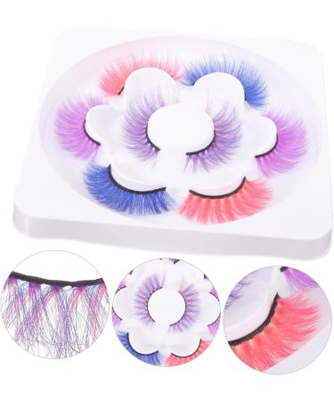 Beatifufu 4 Pairs Natural False Lashes Natural Fake Lashes Natural False Eyelashes Colored Fake Eyelashes 3d Fake Lashes 3d False Eyelashes Curly Fake Eyelashes Miss Soft Imitation - Buy Online on GoSupps.com