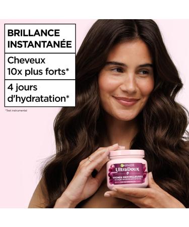 Garnier Ultra Doux Vignes Merveilleuses pour Cheveux D shydrat s - Masque Cheveux Hydratant R g n rant Intense - l'huile de p pin de raisin - 340 ml - Homme & Femme - Buy Online on GoSupps.com