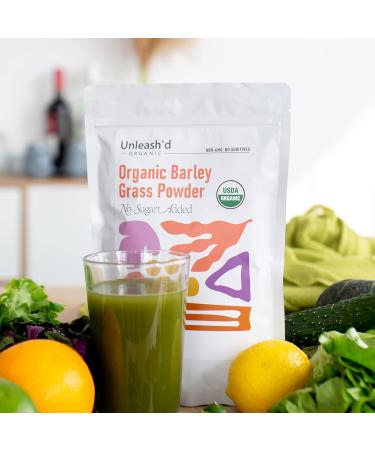 Organic Barley Grass Powder 1 LB - Green Superfood for Smoothie Shakes and Salads | 16 OZ Pure Raw Non-GMO Vegan Organic - Buy Online on GoSupps.com