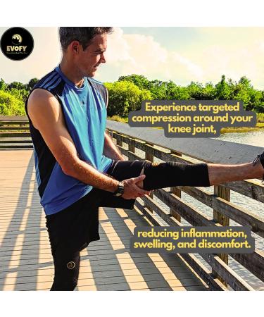 Best Knee Brace & Compression Sleeve for Men & Women | Sports Support for Arthritis Pain & Meniscus Tear | Breathable Material (Large - Buy Online on GoSupps.com