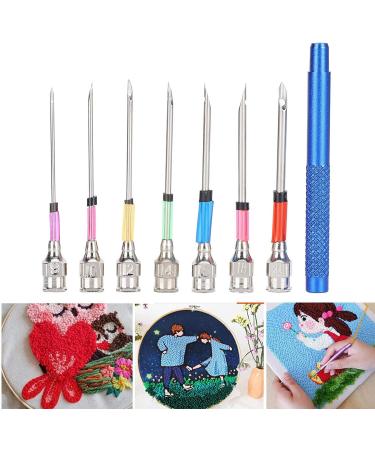 Steel Embroidery Stitching Needles Set with Handle for DIY Handmaking Crafts - Buy Online on GoSupps.com