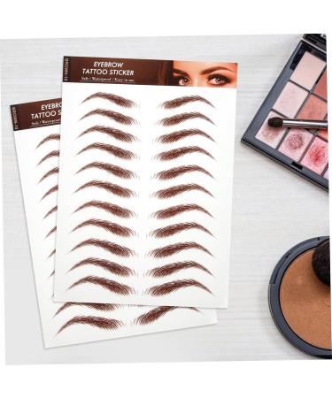 AUTSUPPL 5 Sheets Fake Eyebrow Stickers Sticker Eyebrow Stickers Shaping Eyebrow Stickers Peel off - Buy Online on GoSupps.com
