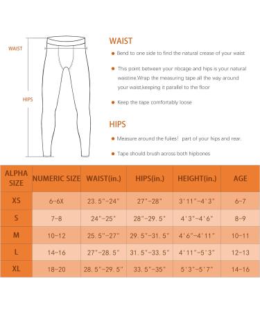 Boys Thermal Compression Leggings Pants - Youth Base Layer Tights for Cold Weather - Black Fleece Inner (1 or 2 Pack, Small) - Buy Online on GoSupps.com