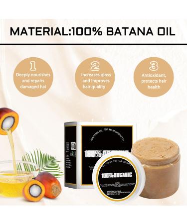 100% Organic Batana Oil for Hair Growth - Pure Unrefined Batana Oil & Butter for Thickness | All Hair Types - Buy Online on GoSupps.com
