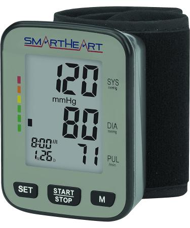 Veridian SmartHeart Talking Blood Pressure Wrist Monitor in Gray - Buy Online on GoSupps.com