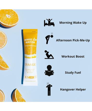 Energy + Hydration Mix with Natural Caffeine & Electrolytes - B Vitamins, No Sugar, No Crash | Orange Flavor - Buy Online on GoSupps.com