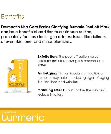 Shop Skin Care Basics Clarifying Turmeric Peel-off Mask 1.76 oz - Revitalize & Glow - Buy Online on GoSupps.com