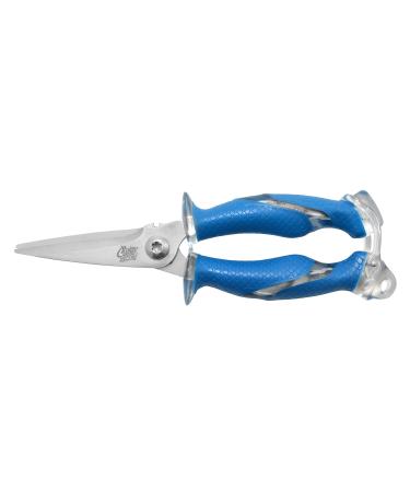 Cuda Titanium-Bonded Fishing Scissors with Micro Serrated Edges One Size