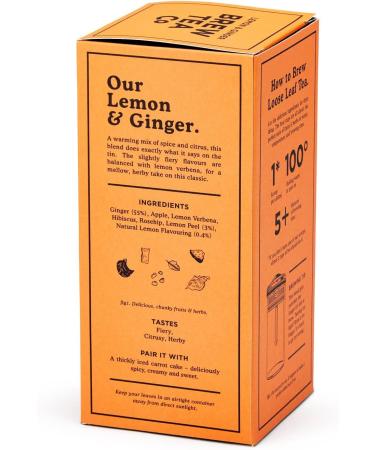 Brew Tea Co Lemon and Ginger Proper Loose Leaf Tea 113 g 113g - Buy Online on GoSupps.com