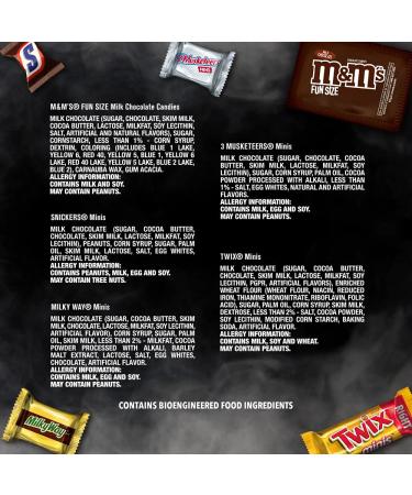 Assorted Halloween Candy Mix - Snickers, M&M'S, Twix, Milky Way & 3 Musketeers - 77.63oz/250 Pieces - Buy Online on GoSupps.com