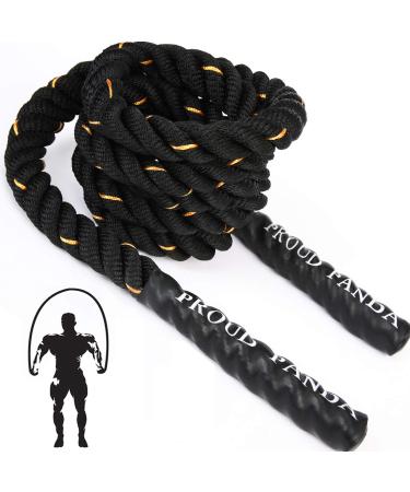 Heavy Jump Ropes for Fitness 2LB/3LB/5LB,Weighted Adult Skipping Rope Exercise Battle Ropes for Men & Women,Total Body Workouts, Power Training in Gym to Improve Strength and Building Muscle 2.8LB Upgraded Edition Fitness(