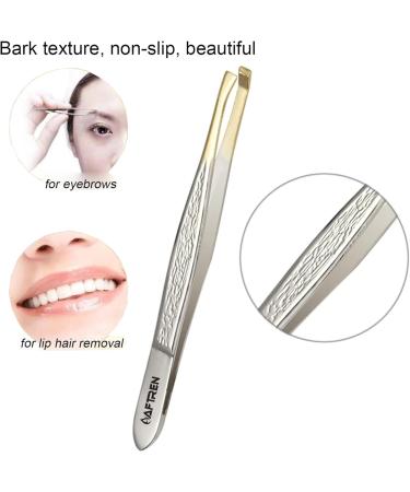 Professional Eyebrow Tweezers Facisl Hair Removal Stainless Steel Precision Slanted Tweezer Eyebrows Plucking Ingrown Hair Tweezers for Women Men Girls - Buy Online on GoSupps.com