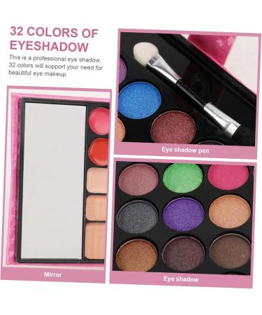 WOONEKY 1pcs 32 Eyeshadow Powder Eye Shadows Eye Shadow Palettes Makeup Palette Eyeshadow Pallet Pink - Buy Online on GoSupps.com