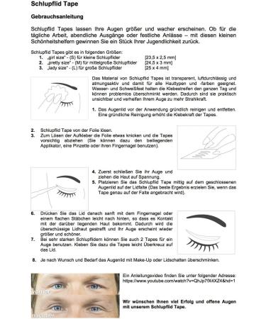 Sluepflid Tape Lady Size (L) - 120 Pieces Eyelid Lifting Strips for Beautiful Eyes | Non-Surgical Eye Leverage Tape - Buy Online on GoSupps.com