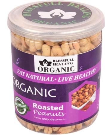 Blessfull Healing Organic Natural Vegan Cheesy Jalapeno Roasted Peanuts Crunchy Healthy Snacks 300 Gram - Buy Online on GoSupps.com