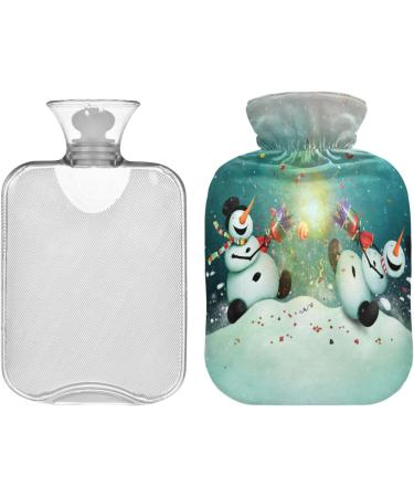 Snowman Christmas Hot Water Bottle - 1L Pain Relief & Heating Cushion for Headache & Back Pain - Buy Online on GoSupps.com