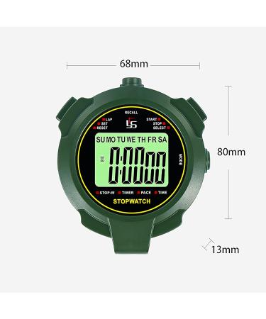 Digital Stopwatch with Whistle for Swimmers | 2 Memory Functions & Light | Mute Sports Timer - Buy Online on GoSupps.com