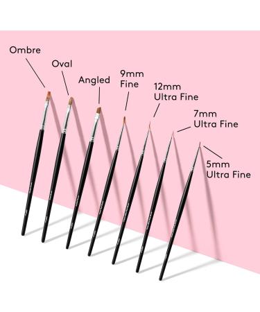 Mylee Gel Nail Art Brush Set | 7 Designs | Professional Quality Manicure Tool for Home & Salon Use - Buy Online on GoSupps.com