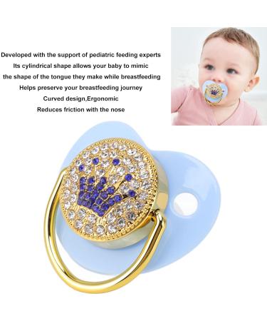 Ultra-Light Blue Baby Nipple for Newborns (6-18 Months) - Soft PP Silicone Round Edge Design - Buy Online on GoSupps.com