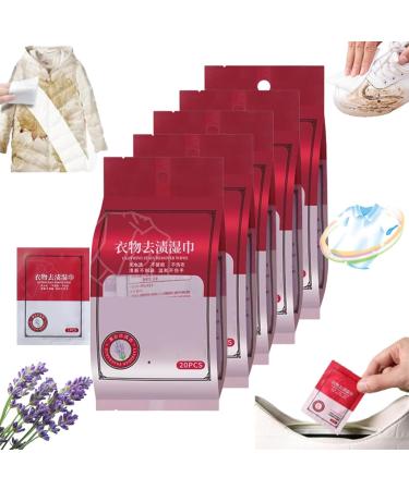 5/10PCS Stain Removal Wet Wipes Clothes Stain Removal Wipes Clothing Stain Removal Wet Wipes Individual Wrapped Cleaning Wipes Emergency Stain Rescue Stain Remover For Cleaning Clothes Shoes (10PCS)