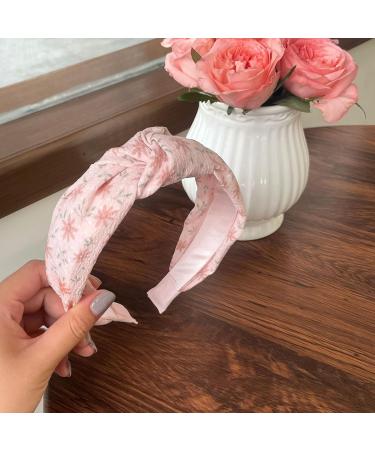 amangul Headband For Women Knotted Knot Headband Padded Headband Wide Headband Pleat Headband Rose Headband(Flower Glossy) - Buy Online on GoSupps.com