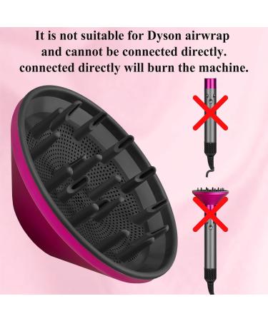 Diffuser Attachment for Dyson Hair Dryer HD01 HD02 HD03 - Perfect for Fine Thick Wavy & Curly Hair - Professional Salon Tool with Cleaning Brush - Rose Color - Buy Online on GoSupps.com