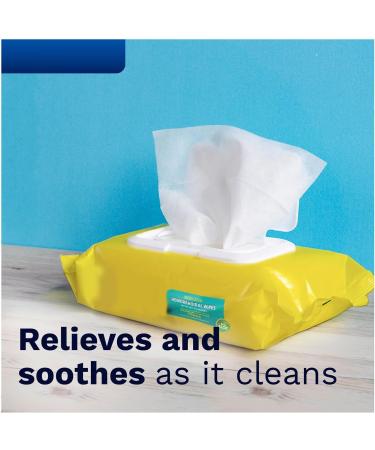 Hemorrhoid Wipes with Witch Hazel Flushable Biodegradable and Septic Safe - 180 Count - Buy Online on GoSupps.com