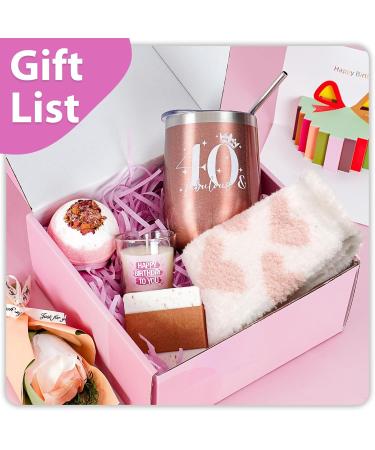 MEIGBFR 40th Birthday Gifts for Women | Unique Gift Baskets & Fabulous Ideas for Friends Moms Aunts & Coworkers - Celebrate 40 Years - Buy Online on GoSupps.com