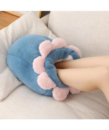 Soft Portable Blue Foot Warmers - Winter Comfort for Dormitory Bedroom & Study | 2-Piece Set (35x30x25 cm) - Buy Online on GoSupps.com