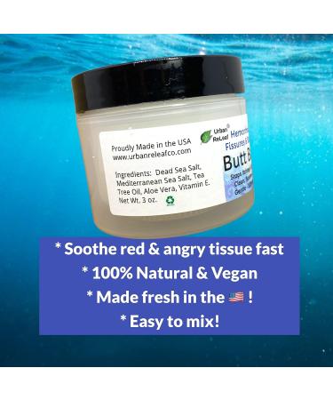 Urban ReLeaf Butt Bath - Fast Relief for Hemorrhoids, Fissures & Stitches with Healing Sea Salt - 100% Natural Solution to Stop Itching & Burning - Buy Online on GoSupps.com
