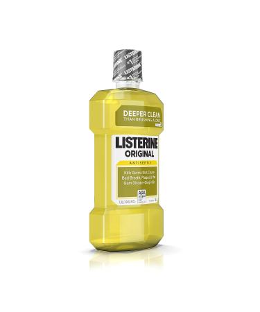 Listerine Original Antiseptic Mouthwash - 1 L Bottle - Fight Bad Breath, Plaque & Gingivitis - Buy Online on GoSupps.com