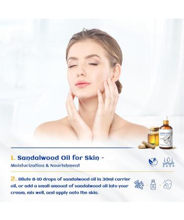 HIQILI 100ML Sandalwood Essential Oil & 30ML Misty Cedar Fragrance Oil for DIY Diffuser - Buy Online on GoSupps.com