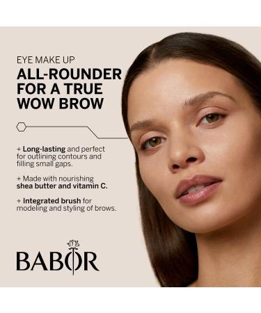 Babor Make Up Eyebrow Pencil - Long-Lasting Light Brown with Brush & Nourishing Shea Butter | 1g - Buy Online on GoSupps.com