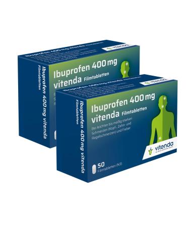Vitenda Ibuprofen 400mg 2x50pcs - for pain and fever 100
