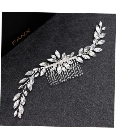 FRCOLOR Jewelry Hair Comb Bridal Hair Comb Decorative Hair Combs Leaf Hair Pin Wedding Headpiece Decorative Hair Clips Hair Side Combs Hair Teasing Comb Decorate Bride Diamond - Buy Online on GoSupps.com