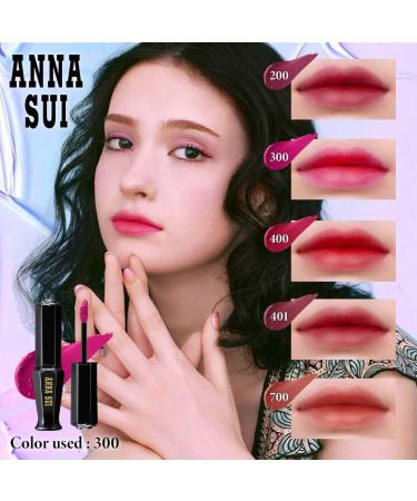 ANNA SUI Ever Lasting Rouge Matte Finish Lipstick - Vibrant Rock Pink 300 | Long-Lasting No Smudging 0.24 oz | International Shipping Available - Buy Online on GoSupps.com