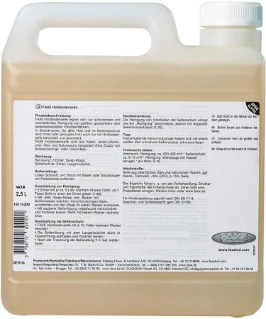 Buy Fax Wood Floor Soap Nature 2.5L - Eco-Friendly Cleaner for All Wood Floors - International Shipping Available - Buy Online on GoSupps.com