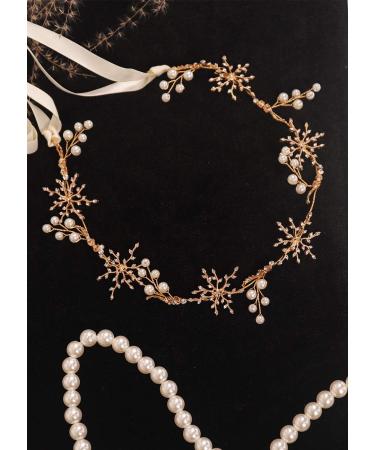 Kercisbeauty Gold Rhinestones Headband for Women and Girls Wedding Bridal Hair Piece Bridal Shower Hair Jewelry Collection - Buy Online on GoSupps.com