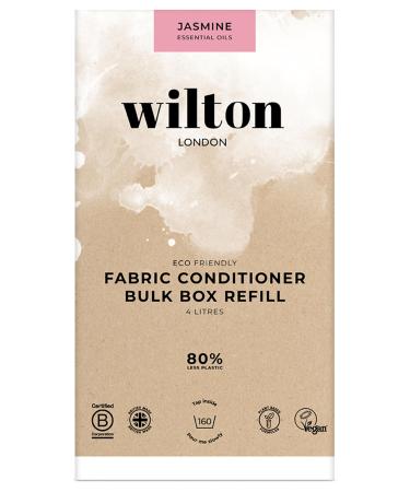 Wilton London Jasmine Fabric Conditioner Refill - 160 Washes - Plant-based & Biodegradable Softner - 100% Recyclable - Less Plastic - Essential Oils - Made in UK - 4L - Buy Online on GoSupps.com