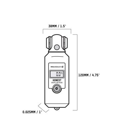 Buy Blackburn Honest Digital Pressure Gauge - Accurate Durable & Easy to Use - International Shipping Available - Buy Online on GoSupps.com