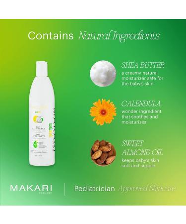 MAKARI Bebe Cleansing Milk (500ml) | Baby Body Wash and Dry Skin Softening Solution | Helps Soothe Irritation | Gentle on Infants 3 Months and Older | Recommended for Delicate and Sensitive Skin - Buy Online on GoSupps.com