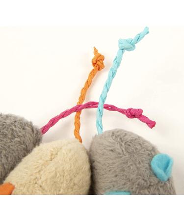 SmartyKat Skitter Critters Catnip Cat Toys - Gray/Cream (3 Count) | Pack of 1 - Buy Online on GoSupps.com