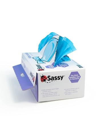 Sassy Disposable Diaper Sacks - 400 Bags Total | Convenient Pack of 2 - Buy Online on GoSupps.com