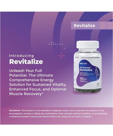 Briyo Revitalize Energy Boost & Muscle Support | Enhance Metabolism with Vitamins Minerals & Natural Ingredients - Buy Online on GoSupps.com