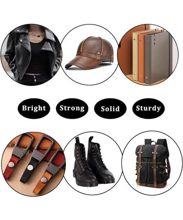 90 Sets Black Chicago Screw Leather Assorted Kit - 6 Sizes for DIY Leather Craft and Bookbinding | M5 X 4 5 6 8 10 12 | Gun Black Rivets - Buy Online on GoSupps.com