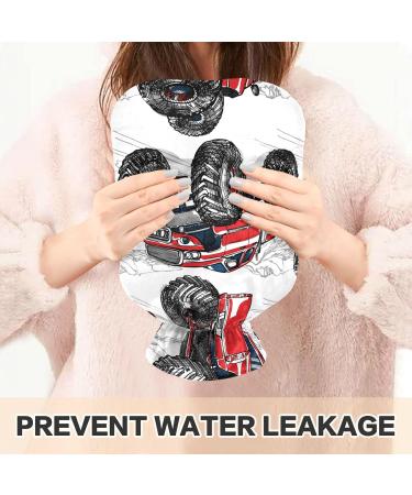 Hot Water Bottle with Cover - 2L Truck & Car Heating Pad for Neck & Shoulder Pain Relief - Buy Online on GoSupps.com